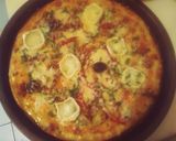 Une image de l'étape 5 de Pizza thon,chèvre.