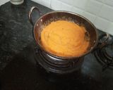 A picture of step 1 of Ghee rava kesarI.