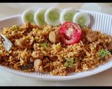 A picture of step 3 of Soya Pulav.