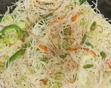A picture of step 6 of Veg noodles.