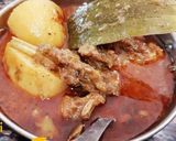 A picture of step 13 of Bengali Style Mangsher jhol Recipe/Mutton Curry.