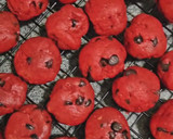 Foto langkah ke 5 dari resep Red Velvet Chips Soft mini cookies. Simple No mixer..!.