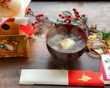 A picture of step 7 of 2020 Japanese New Year Soup (my family).