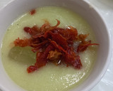 Foto del paso 5 de la receta: Sopa fría de melón con crujiente de jamón ibérico