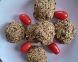A picture of step 5 of Vegan Zucchini Meatballs.