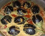 A picture of step 5 of Bhagary baingan.