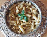 Foto del passaggio 7 della ricetta Tortiglioni con crema di zucchine e pomodori, ricetta del riciclo 🌷