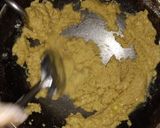 A picture of step 5 of Besan ladoo.