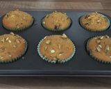 A picture of step 7 of Eggless Mango Pistachios Muffins.
