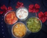 मिक्स फ्रूट मिल्क शेक (mix fruit milk shake recipe in Hindi) रेसिपी चरण 4 फोटो