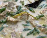 Foto langkah ke 4 dari resep Gulai Tempe Buncis Ayam Giling.