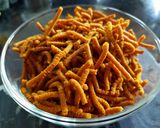 A picture of step 4 of Teekha Ganthiya.