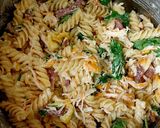 A picture of step 8 of My Bacon, Chicken Cheese & Spinach Pasta with Mayonnaise.