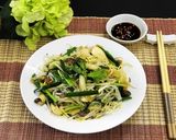 Hình bước làm 4 của món Hủ Tiếu Mì Xào Chay