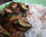 Foto del paso 6 de la receta: Calabacines salteados con salsa agridulce y arroz!!! 🥒🌶🍱🥗🍚