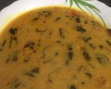 A picture of step 7 of Okra Kadhi.