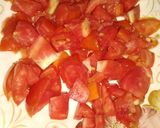 A picture of step 2 of Aloo keema.