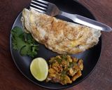 A picture of step 5 of Chicken omelette.