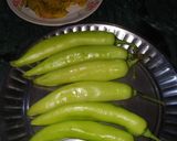 A picture of step 3 of Mirchi Vada.