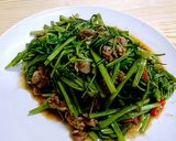 空心菜炒羊肉的食譜步驟9照片