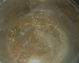 A picture of step 4 of Oha soup and poundo.