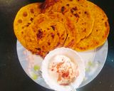 A picture of step 5 of Ajwain lachha paratha / Masala laccha paratha 😋.