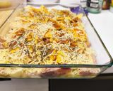 A picture of step 2 of Potato Gratin with Raclette Cheese, Ham, and Onions.