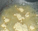 A picture of step 2 of Moong Dal Halwa.