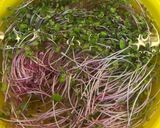 A picture of step 2 of Red Radish Sprout and Beef Salad.