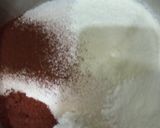Foto langkah ke 1 dari resep Eggless Red Velvet Cake.