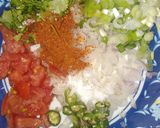 A picture of step 3 of Omlete paratha.