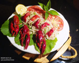 Foto del paso 4 de la receta: Ensalada de Trigo Tierno y Cangrejo de Río con Vinagreta de Salvia de Piña