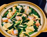 รูปขั้นตอนการทำที่ 2 ของ กุ๋ยช่ายผัดไข่และกุ้ง
