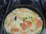 Pollo al verdeo con zanahorias y choclo