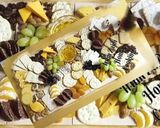 A picture of step 2 of 🧀🥓🍇🍪🍊🌰🍹Charcuterie Board(cheese board)🧀🥓🍇🍪🍊🌰🍹.