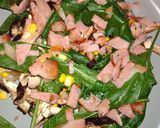 Foto del paso 4 de la receta: Ensalada de espinacas con tocino