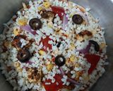 পনির টিক্কা পিজ্জা(paneer tikka pizza recipe in Bengali) রেসিপি ধাপ - 6 ছবি