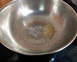 A picture of step 1 of Moringa Leaves and Potato Subzi.