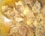 A picture of step 1 of Mutton namkeen karahi gosht.