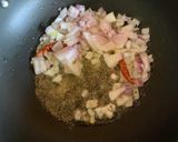 A picture of step 1 of Farfalle pasta soup.