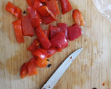 Foto del paso 2 de la receta: Crema de pimiento rojo y champiñones 🍎🍄🍄