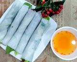 Hình bước làm 4 của món Phở cuốn thịt bò