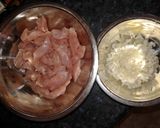 Tejszínes-currys csirke borsós burgonyapürével recept fázis 1 fotója