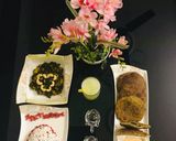 A picture of step 17 of Kela Methi  Nu Shaak(Gujarati dish),Anar Ka Riata,Shahi Poori,Spicy Peanut Chutney,Cucumber Juice.