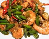 Foto langkah ke 5 dari resep Tumis udang buncis.