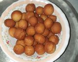 A picture of step 6 of Fried doughnuts#4weeks challenge.