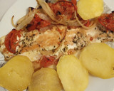 Foto del paso 3 de la receta: Filete de salmón con verduras, al horno