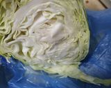 A picture of step 1 of Coleslaw kfc style.