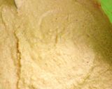 A picture of step 3 of Pap and akara (koko da qosai).
