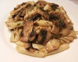 Foto del paso 7 de la receta Salteado de champiñones y pasta